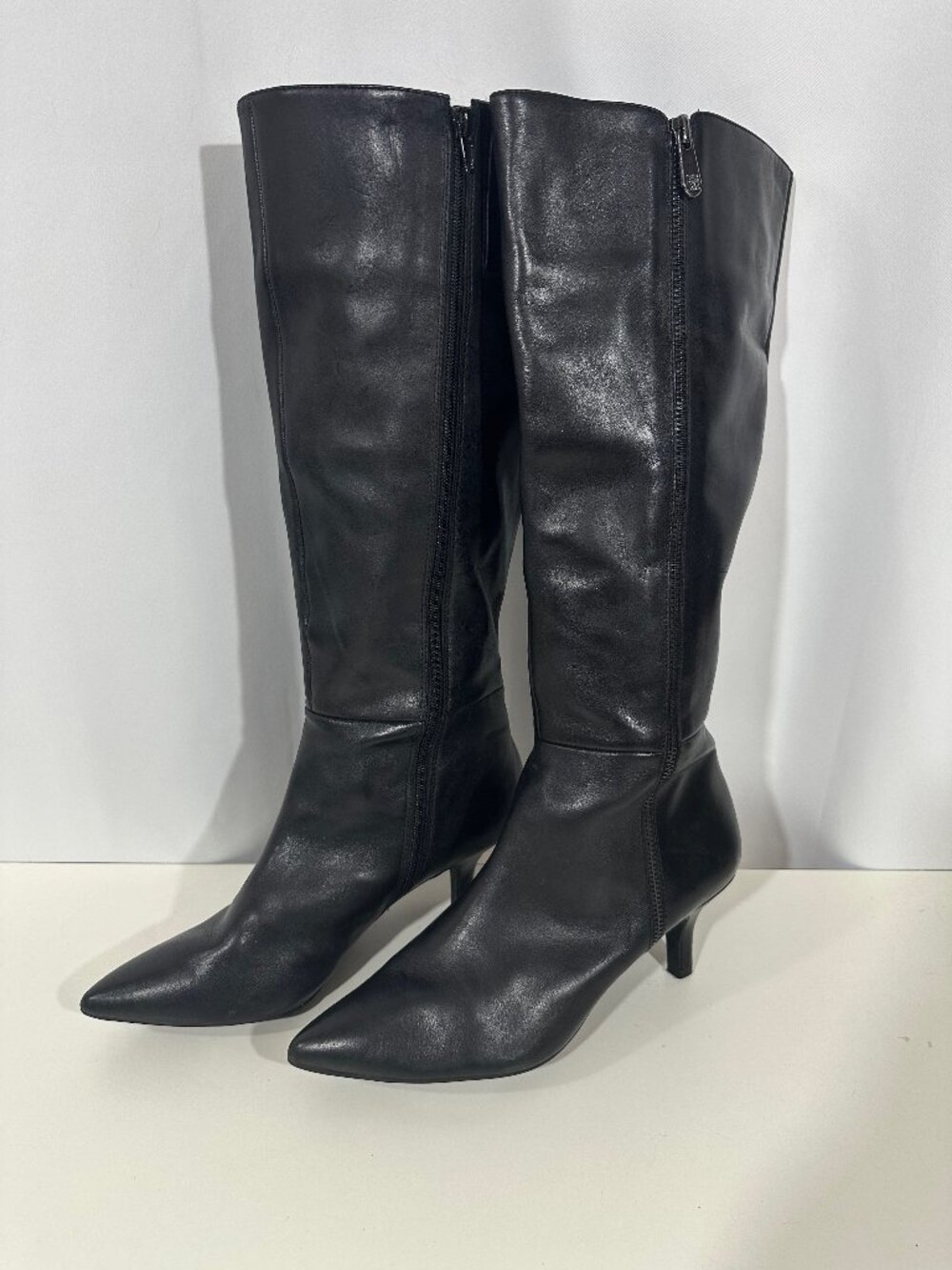 Anne Klein iFlex Leather Knee High Boots – Women's 9M